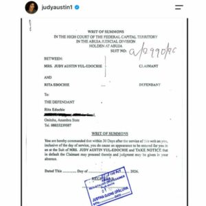 Judy Austin Sues Rita Edochie For ₦1 Billion Over Defamation 3 zo 1786430354