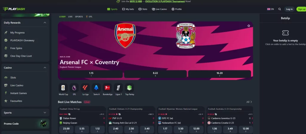 Playdash-betting