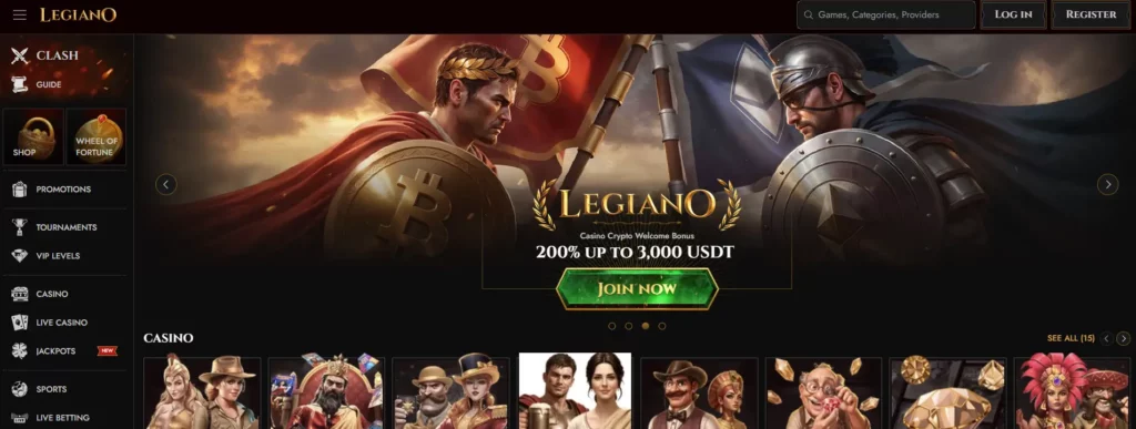 Legiano neues Online-Casino