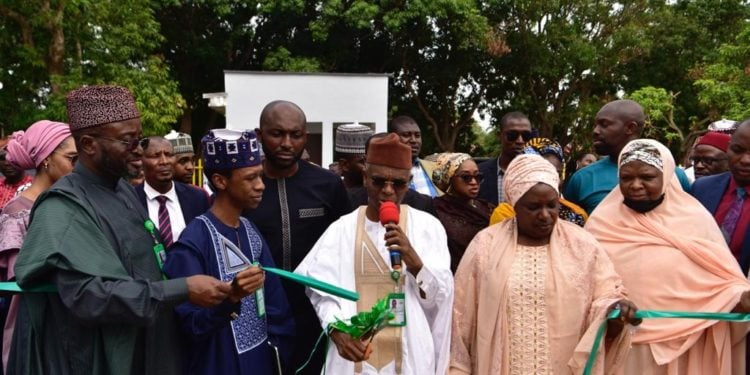 Governor Nasir El-Rufai commissioning COLAB, an Information Communication and Technology (ICT) Innovation Hub, as part of series of activities to commemorate Kaduna@ 55
