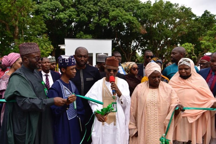 Governor Nasir El-Rufai commissioning COLAB, an Information Communication and Technology (ICT) Innovation Hub, as part of series of activities to commemorate Kaduna@ 55
