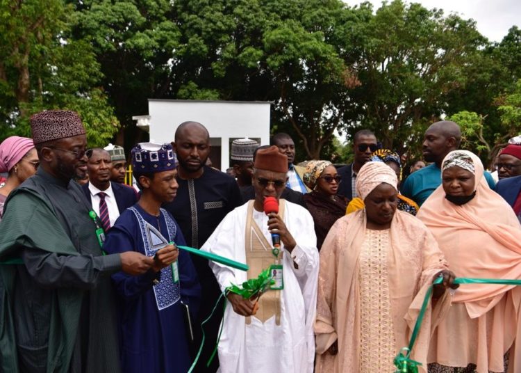 Governor Nasir El-Rufai commissioning COLAB, an Information Communication and Technology (ICT) Innovation Hub, as part of series of activities to commemorate Kaduna@ 55