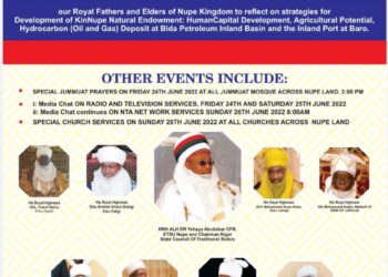 14 NUPE DAY- TITLED: POLITICAL REPRESENTATION AND SUSTAINABLE DEVELOPMENT OF NUPE LAND
