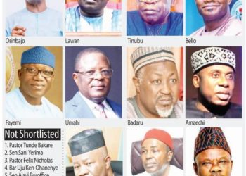 3 DAYS TO APC PRESIDENTIAL PRIMARY: Screening Panel Recomends ‘Safe List’ Of 13 Aspirants