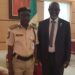 Amb. Coomassie Felicitates With CGI Jere On full Rank