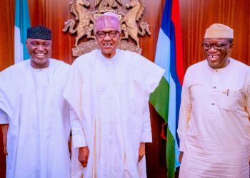 Buhari Receives Ekiti Gov-elect, Says APC Improving 