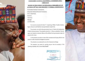 JUST-IN: INEC Records Show Machina Is APC Yobe North Candidate
