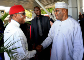 BREAKING: Atiku Unveils Okowa As Running Mate