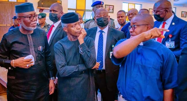 Osinbajo Visits Ondo, Declares Owo Attack ‘Horrible Tragedy’ 1 Osinbajo Owo3