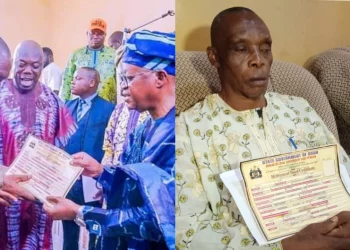 Retired Blind Teacher Receives N8.3m Bond Certificate In Osun