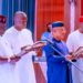 BREAKING: Buhari Swears In 7 New Ministers, Reshuffles Cabinet 5 Buhari