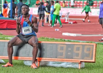 Nigeria’s Fastest Man, Ashe Arrives Birmingham