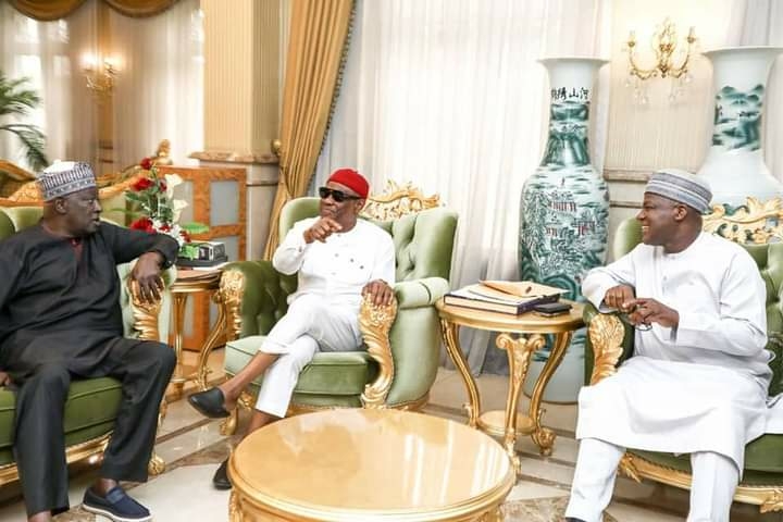 Just In...Ex-SGF, Babachir Lawal, Dogara Visit Wike In Rivers 1 IMG 20220730 WA0031