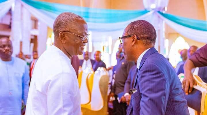 2023: Okowa Meets Ortom, Says PDP Will Overcome It’s Challenges 1 Okowa Ortom meet