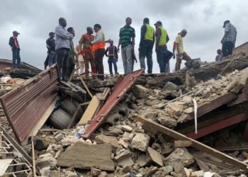 JUST-IN: 4 Families Escape Death As 2-storey Building Collapses In Lagos