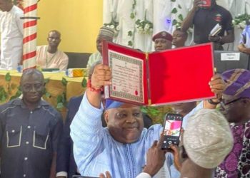 BREAKING: INEC Presents Certificate Of Return To Osun Gov-elect Adeleke