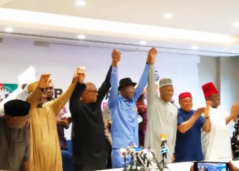 JUST-IN: Peter Obi Unveils Baba-Ahmed As Running Mate