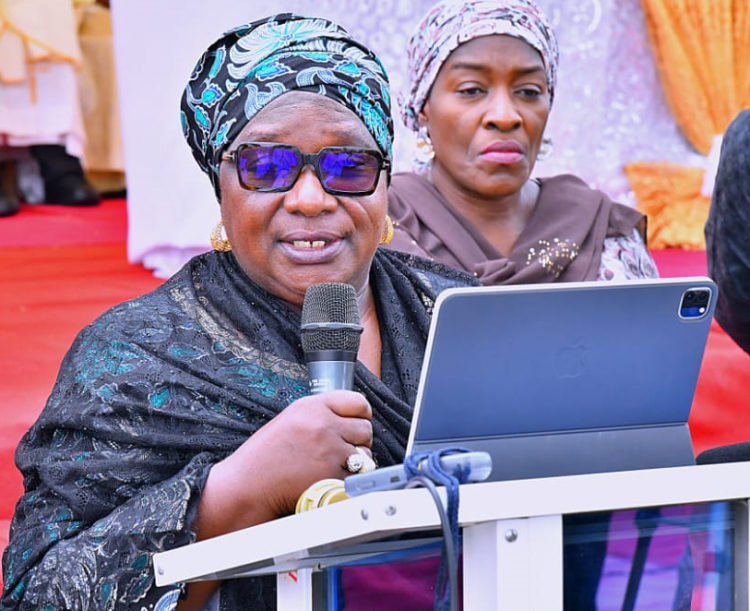 Deputy Governor of Kaduna state, Dr Hadiza Balarabe, at the funeral service of the late Most Reverend George Jonathan Dodo, the Bishop of Catholic Diocese of Zaria, which held at St Joseph's Minor Seminary Wusasa, Zaria