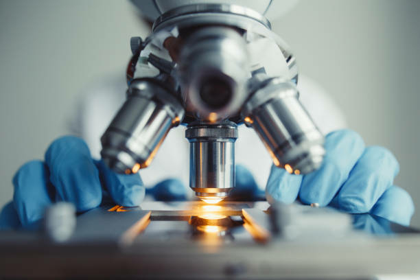 Science Discovery & Uses 1 PIc Cred- Istock -Close up of examining of test sample under the microscope in laboratory.