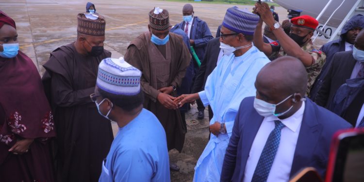 President Buhari in Borno