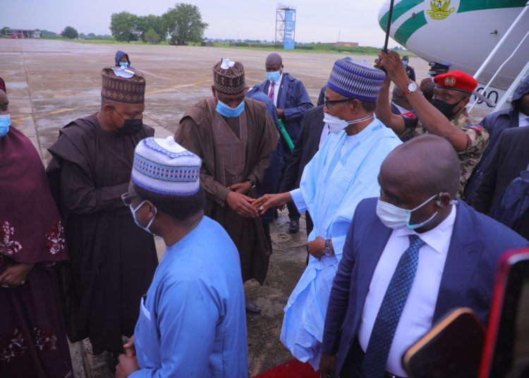 President Buhari in Borno