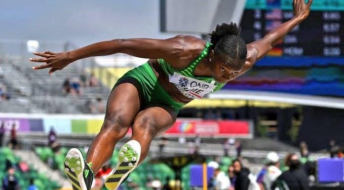 Ese brume jumps to gold