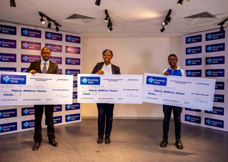 Winners of the N9million grant in Keystone Bank 'Start-ups Advantage' programme Season 1.