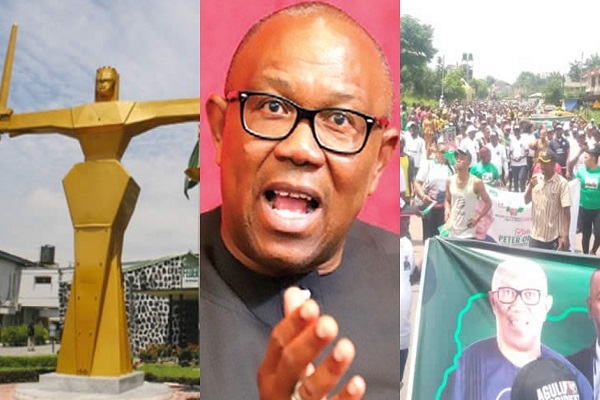 Court Bars Obi, LP, Supporters From Holding Rally At Lekki Toll Gate 1 BeFunky collage 2022 09 28T132529.269