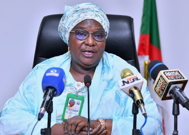 Acting Governor of Kaduna state, Dr Hadiza Balarabe, at the inauguration of the 5th cohort of Kashim Ibrahim Fellowship, which took place at Government House.