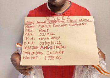 NDLEA Nabs Brazilian Returnee With 92 Wraps Of Cocaine 