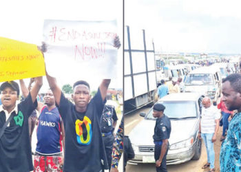 ASUU Strike:  Protesting Students Block Lagos-Ibadan Expressway