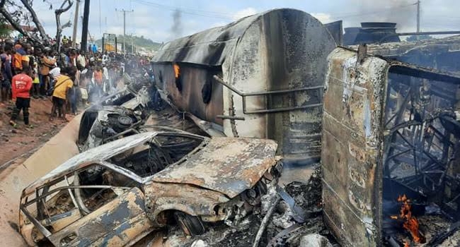 JUST-IN: 20 Feared Dead In Kogi Tanker Accident 1 accident tanker