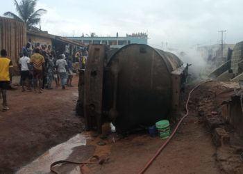 Buildings Razed As Petrol-laden Tanker Explodes In Ogun