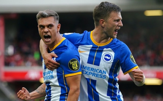 Chelsea In Fifth Place On 13 Point With Less Games 1 Anfield Leandro Trossard