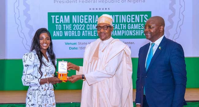 World Athlete Of The Year Award: Tobi Amusan Needs Our Votes, Minister Tells Nigerians 1 Buhari National Honours