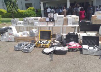 Customs Hands Over 86 Impounded Drones To Navy