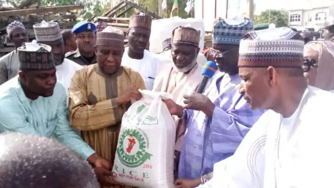 Flood Disaster: Yobe Govt Receives 10, 000 Bags Of Rice, Other Donations From NEDC 1 IMG 20221021 WA0018