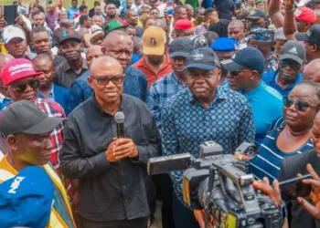 LP Presidential Candidate, Peter Obi, Visits Flood Victims In Bayelsa