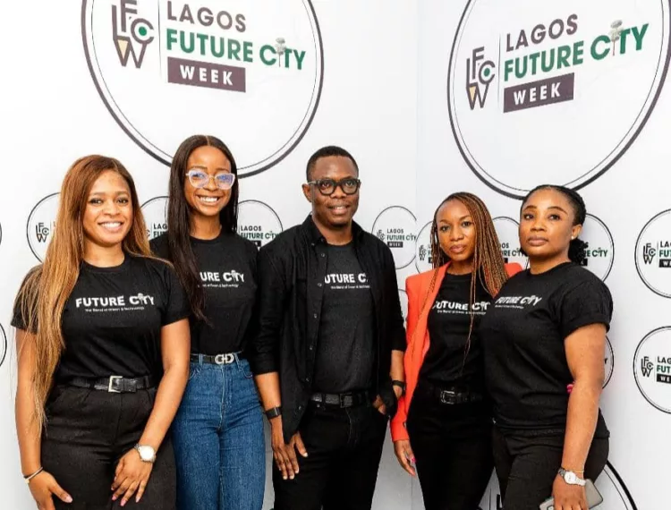 L-R: Adesuwa Abiode, head of Business, Alvin Grey; Olamide Opadiran, Financial Controller, LandWey; Olawale Ayilara, CEO Landwey; Shola Bello, Managing Director, Landwey; Tolulope Ruth Hassan, Senior Business Manager, LandWey at a press conference today in Lagos.