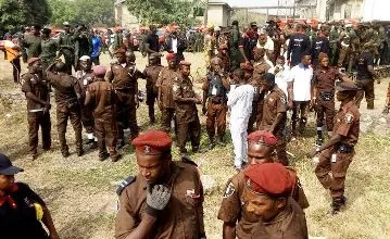 Kogi Vigilantes Invade Dangote Cement Plant, Shoot Workers 1 Kogi Vigilantes