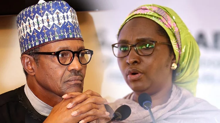 Muhammadu Buhari and Zainab Ahmed jpg