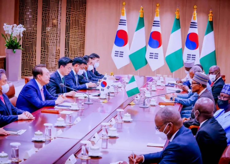 President Buhari in Seoul