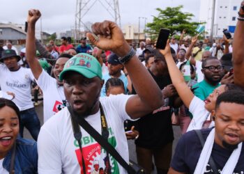 Labour Party Defies Rain, Heavy Police Presence, Stages Peaceful Rally In Lagos