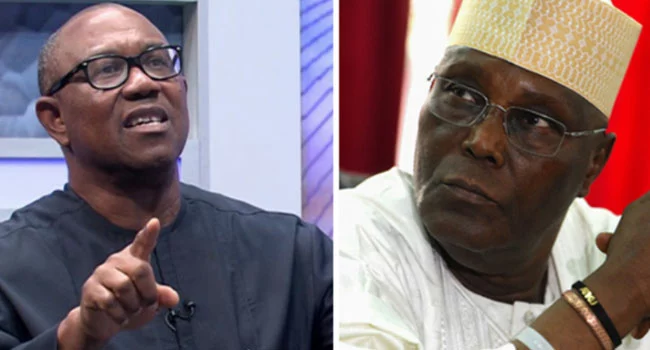 CSOs Ask Atiku, Obi To Withdraw Cases Against Tinubu, Join In Nation Building 1 A Photo Collage of Peter Obi and Atiku Abubakar jpg
