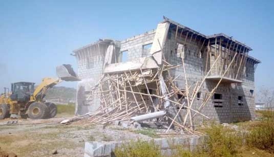 FCTA Demolishes Structures In Katampe Extension Estate 1 FCTA Demolishes