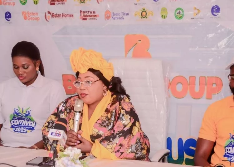 L-R: Abuja Coordinator of NHF, Mrs Abimbola Adewumi; Group Managing Director, BSTAN Homes and Properties, Dr Becky Olubukola and NHF Lagos Coordinator, Tolu Oluwo, during the press conference in Lagos on Tuesday.