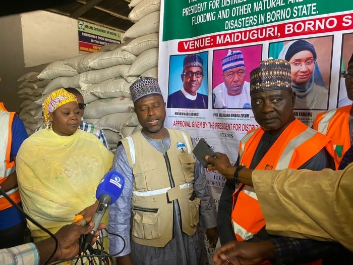 NEMA Delivers Relief Materials To Borno Flood Victims 1 NEMA Delivers Relief Items To Borno State Flood Victims