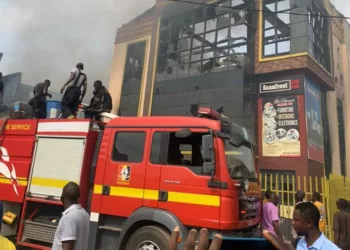 Fire Guts Shopping Complex In Osun