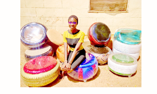 Beulah with some of her products on display