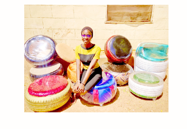 Beulah with some of her products on display